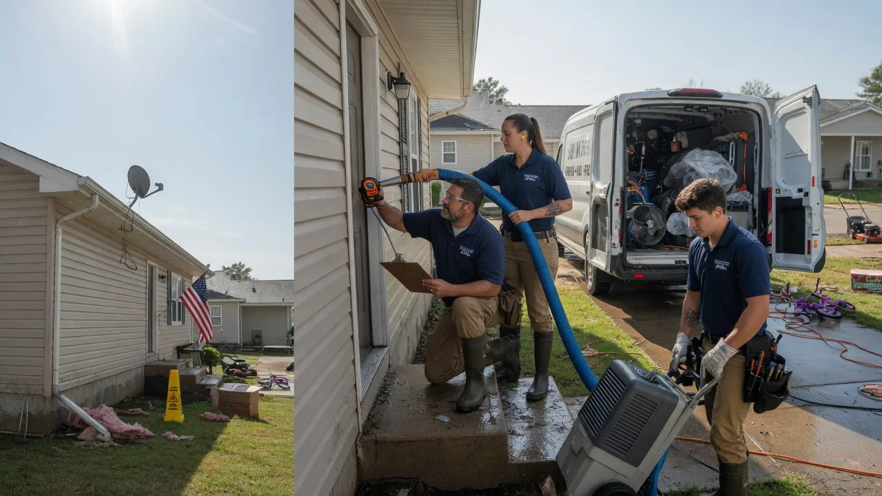 Ceiling Water Damage Restoration in Belmont, OH near me